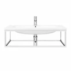 Arezzo 900 Wall Hung Basin with Chrome Towel Rail Frame 8 Arezzo 900 Wall Hung Basin with Chrome Towel Rail Frame -Cheap Basins Store AZ9CHRFRM d1 460