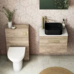 Arezzo 380 x 380mm Matt Black Square Counter Top Basin -Cheap Basins Store AZB6276 d3 460