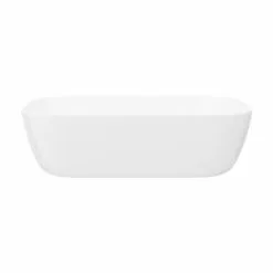 Arezzo 465 x 325mm Gloss White Curved Rectangular Counter Top Basin -Cheap Basins Store AZW465 d4 460