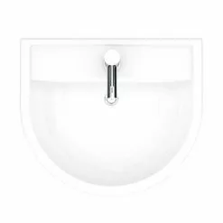 Bianco Round Basin 1TH with Full Pedestal -Cheap Basins Store B420BP D5 460