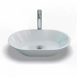 Clearwater - Sontuoso Bacino 600 Natural Stone Countertop Basin - W590 x D390mm - B5E