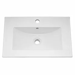 Nuie 600mm Minimalist Ceramic Inset Basin - BAS010
