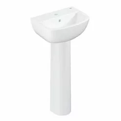 Grohe Bau 450mm 1TH Basin + Full Pedestal