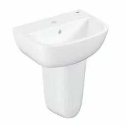 Grohe Bau 450mm 1TH Basin + Half Pedestal