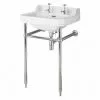 Bayswater Fitzroy 2TH Basin & Chrome Wash Stand