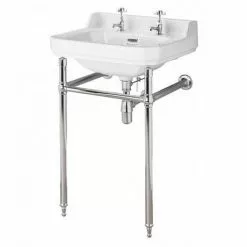 Bayswater Fitzroy 2TH Basin & Chrome Wash Stand