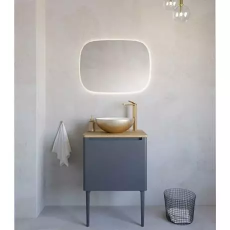 Crosswater Circus 400mm Countertop Basin Brushed Brass - CT4084UCF 3 Crosswater Circus 400mm Countertop Basin Brushed Brass - CT4084UCF - Image 3