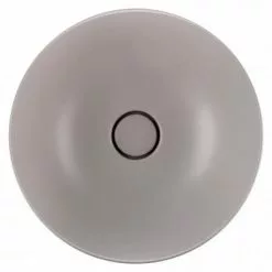 BagnoDesign Matt Grey Koy 400mm Round Countertop Basin 8 BagnoDesign Matt Grey Koy 400mm Round Countertop Basin -Cheap Basins Store BDS KOY 702 MGY D2 460