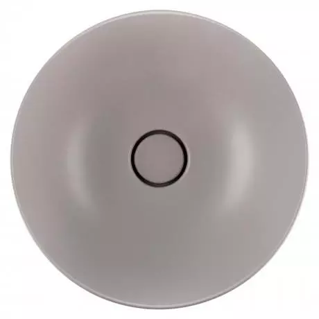 BagnoDesign Matt Grey Koy 400mm Round Countertop Basin 3 BagnoDesign Matt Grey Koy 400mm Round Countertop Basin - Image 3