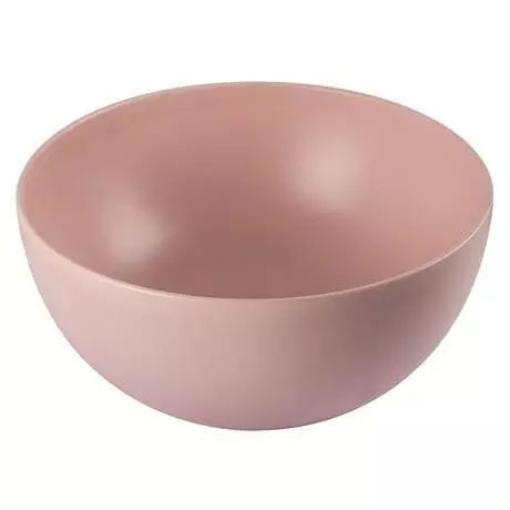 BagnoDesign Matt Pink Koy 400mm Round Countertop Basin 2 BagnoDesign Matt Pink Koy 400mm Round Countertop Basin - Image 2