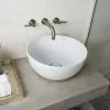 BagnoDesign Gloss White Koy 400mm Round Countertop Basin