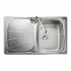 Rangemaster Baltimore Compact 1.0 Bowl Stainless Steel Kitchen Sink