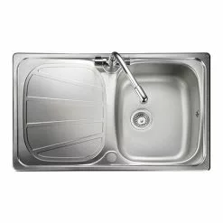 Rangemaster Baltimore Compact 1.0 Bowl Stainless Steel Kitchen Sink
