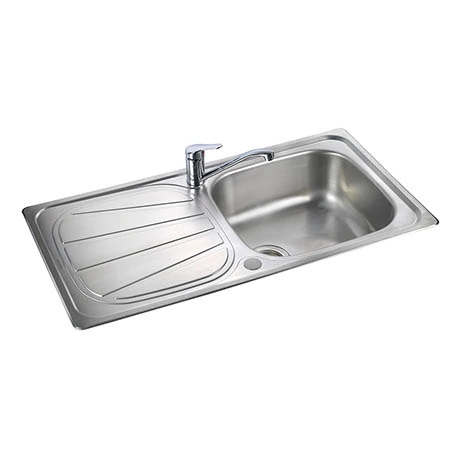 Rangemaster Baltimore 1.0 Bowl Stainless Steel Kitchen Sink 1 Rangemaster Baltimore 1.0 Bowl Stainless Steel Kitchen Sink