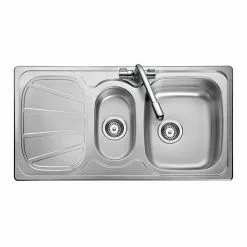 Rangemaster Baltimore 1.5 Bowl Stainless Steel Kitchen Sink