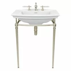 Heritage Abingdon Blenheim Basin & Washstand - Vintage Gold