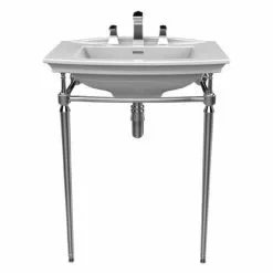 Heritage Abingdon Blenheim Basin & Washstand - Chrome