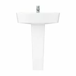 Brooklyn Modern Square Basin + Pedestal (1 Tap Hole) 10 Brooklyn Modern Square Basin + Pedestal (1 Tap Hole) -Cheap Basins Store BR P D5 460