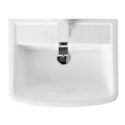 Brooklyn Modern Square Basin & Semi Pedestal (520mm Wide - 1 Tap Hole) 7 Brooklyn Modern Square Basin & Semi Pedestal (520mm Wide - 1 Tap Hole) -Cheap Basins Store BR520SP d4 460