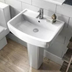 Brooklyn Modern Square Basin + Pedestal (1 Tap Hole) 8 Brooklyn Modern Square Basin + Pedestal (1 Tap Hole) -Cheap Basins Store Brooklyn Modern Square Basin Pedestal 1 Tap Hole d2 460