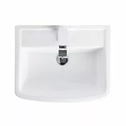 Brooklyn Modern Square Basin + Pedestal (1 Tap Hole) 9 Brooklyn Modern Square Basin + Pedestal (1 Tap Hole) -Cheap Basins Store Brooklyn Modern Square Basin and pedestal detail3 460