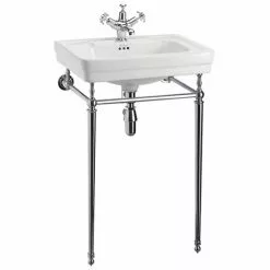 Burlington Contemporary Medium Basin & Chrome Wash Stand