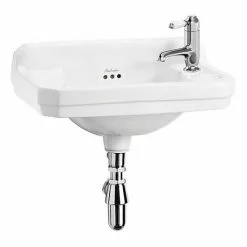 Burlington Edwardian 1TH Wall Mounted Cloakroom Basin - B8R