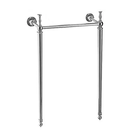 Burlington Edwardian Cloakroom Chrome Wash Stand - T21 1 Burlington Edwardian Cloakroom Chrome Wash Stand - T21