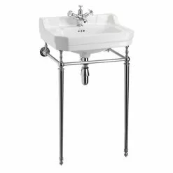 Burlington Edwardian Medium Basin & Chrome Wash Stand