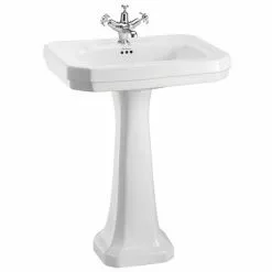 Burlington Victorian Large Basin and Pedestal - Various Tap Hole Options
