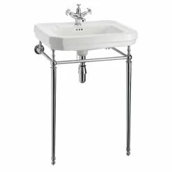 Burlington Victorian Large Basin & Chrome Wash Stand