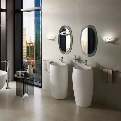 RAK Cloud 50cm 1TH Free Standing Basin - Gloss White 3 RAK Cloud 50cm 1TH Free Standing Basin - Gloss White - Image 3