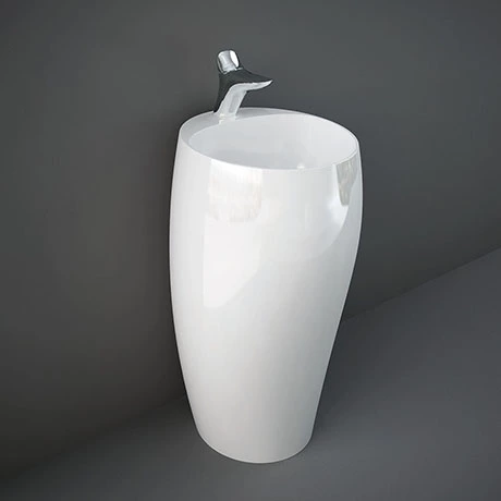 RAK Cloud 50cm 1TH Free Standing Basin - Gloss White 1 RAK Cloud 50cm 1TH Free Standing Basin - Gloss White