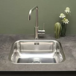 Reginox Colorado Comfort 1.0 Bowl Stainless Steel Inset/Undermount Kitchen Sink