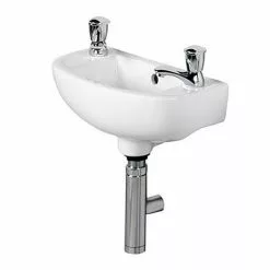 RAK Compact 45cm Slimline Basin - 2 TH - COMSLWB2