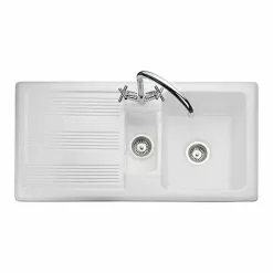 Rangemaster Portland 1.5 Bowl Ceramic Kitchen Sink