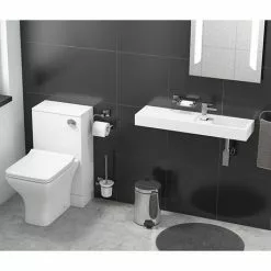 Valencia 800mm Wall Hung Polymarble Basin with Integrated Shelf -Cheap Basins Store CPLUS01 d2 460