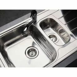 Reginox Diplomat Eco 1.5 Bowl Stainless Steel Inset Kitchen Sink 8 Reginox Diplomat Eco 1.5 Bowl Stainless Steel Inset Kitchen Sink -Cheap Basins Store DIPLOMAT15ECO D3 460