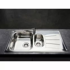 Reginox Diplomat Eco 1.5 Bowl Stainless Steel Inset Kitchen Sink 9 Reginox Diplomat Eco 1.5 Bowl Stainless Steel Inset Kitchen Sink -Cheap Basins Store DIPLOMAT15ECO D4 460