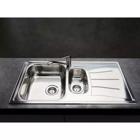 Reginox Diplomat Eco 1.5 Bowl Stainless Steel Inset Kitchen Sink 5 Reginox Diplomat Eco 1.5 Bowl Stainless Steel Inset Kitchen Sink - Image 5