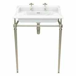 Heritage Abingdon Dorchester Basin & Washstand - Vintage Gold