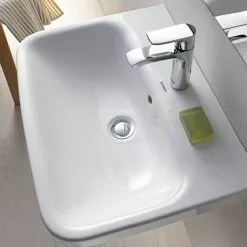 Duravit DuraStyle 1TH Basin + Full Pedestal 5 Duravit DuraStyle 1TH Basin + Full Pedestal -Cheap Basins Store DS551THFP D2 460