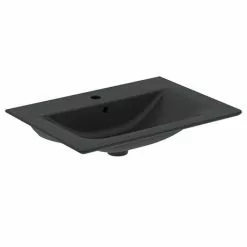 Ideal Standard Connect Air Silk Black 840mm Wall Mounted / Vanity Basin - E0279V3