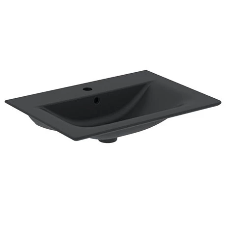 Ideal Standard Connect Air Silk Black 840mm Wall Mounted / Vanity Basin - E0279V3 1 Ideal Standard Connect Air Silk Black 840mm Wall Mounted / Vanity Basin - E0279V3