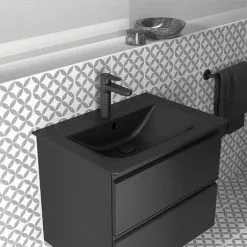 Ideal Standard Connect Air Silk Black 640mm Wall Mounted / Vanity Basin - E0279V3 -Cheap Basins Store E0289V3.ai5 460