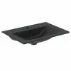 Ideal Standard Connect Air Silk Black 640mm Wall Mounted / Vanity Basin - E0279V3