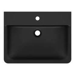 Ideal Standard Connect Air Cube Silk Black 600mm Wall Mounted / Vanity Basin - E0298V3 -Cheap Basins Store E0298V3.ai3 460