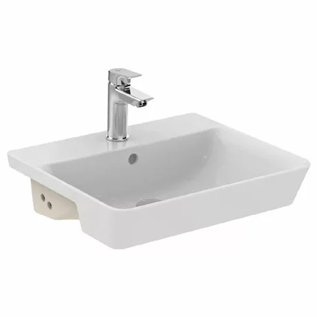 Ideal Standard Connect Air Cube 50cm 1TH Semi Countertop Basin 1 Ideal Standard Connect Air Cube 50cm 1TH Semi Countertop Basin