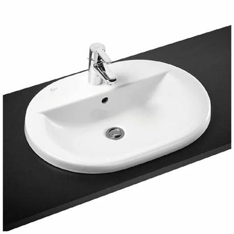 Ideal Standard Connect Oval 1TH Inset Countertop Basin 1 Ideal Standard Connect Oval 1TH Inset Countertop Basin