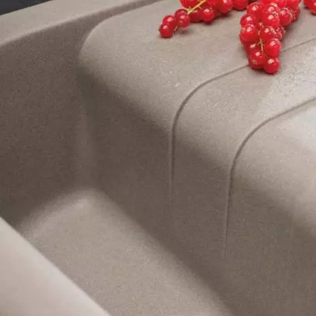 Reginox Ego 400 1.0 Bowl Granite Kitchen Sink - Titanium 2 Reginox Ego 400 1.0 Bowl Granite Kitchen Sink - Titanium - Image 2